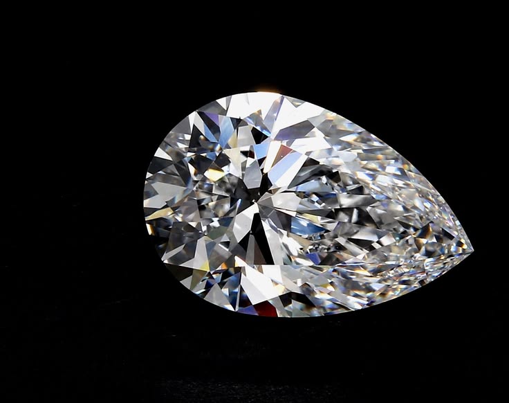 Pear, 3.02 ct, E, IF