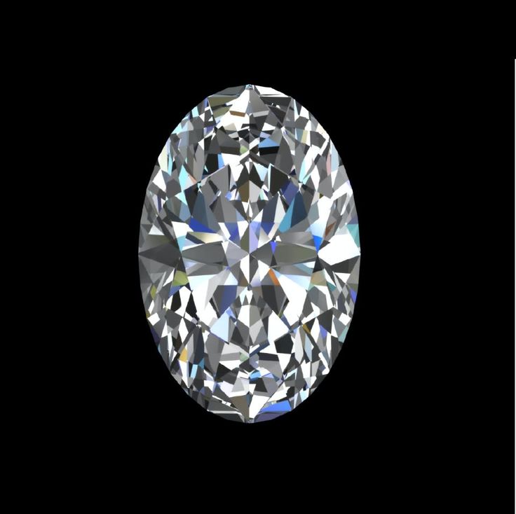 Oval , 2 ct, E, VVS2